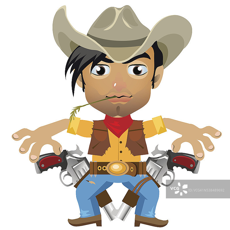 狂野西部风格的虚构人物图片素材