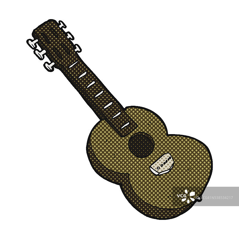 卡通漫画吉他图片素材