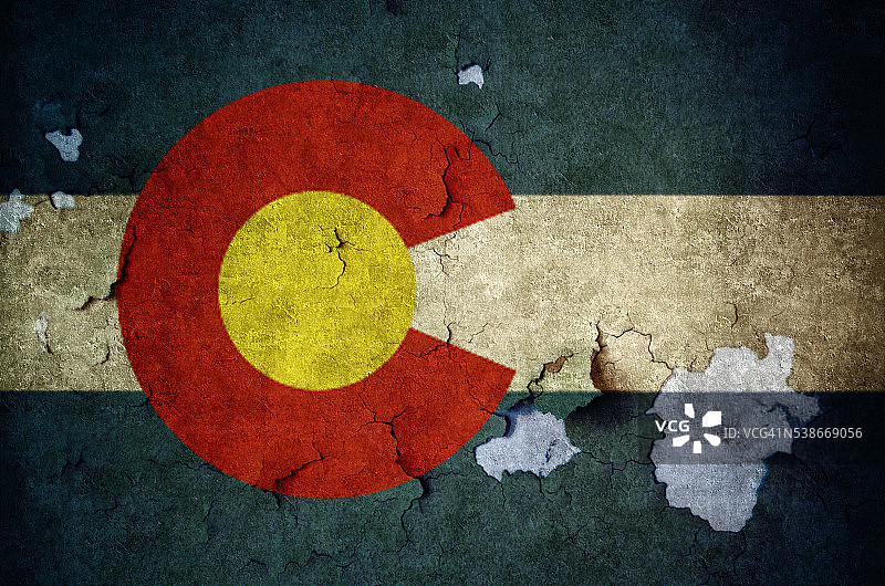 科罗拉多州州旗图片素材