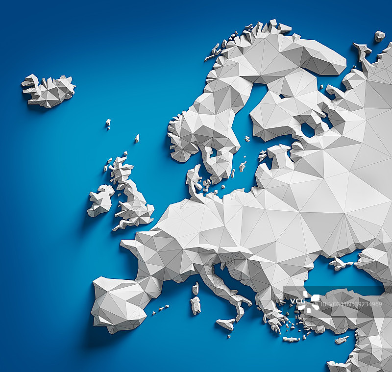 欧洲地图图片素材