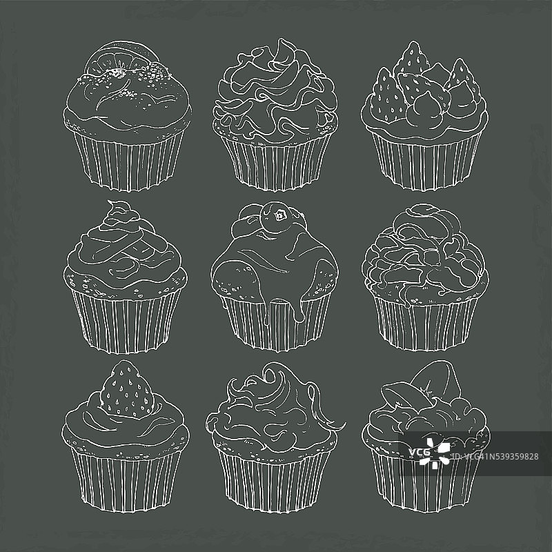 纸杯蛋糕图片素材