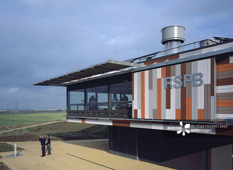 英国普弗利特雷纳姆湿地RSPB游客中心图片素材