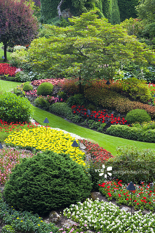 布查特花园景色图片素材