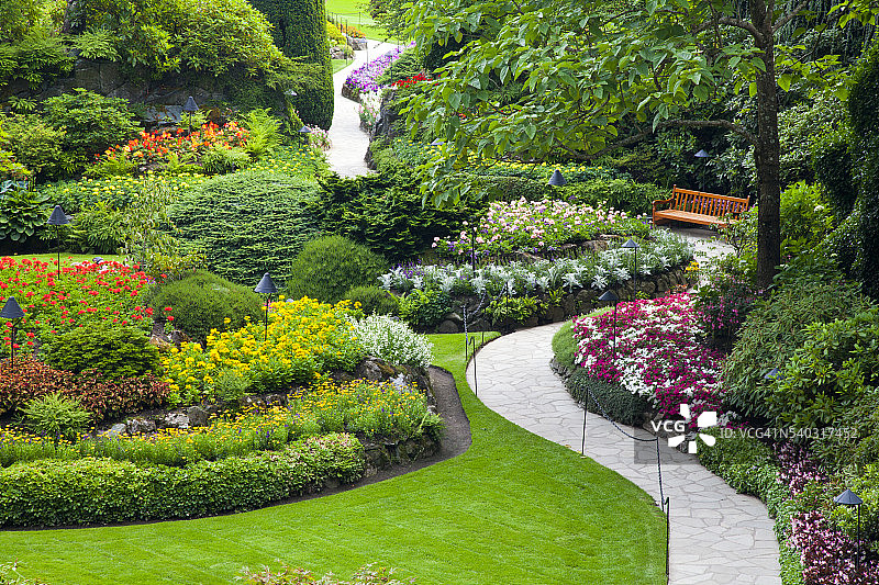 布查特花园景色图片素材