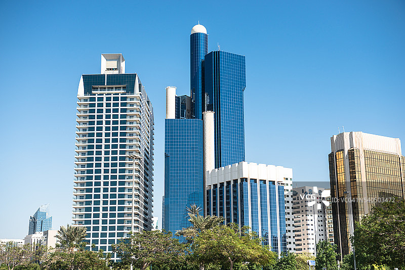 阿布扎比天际线图片素材