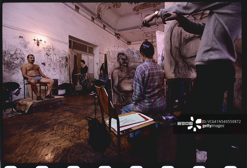 美术课绘画模特图片素材