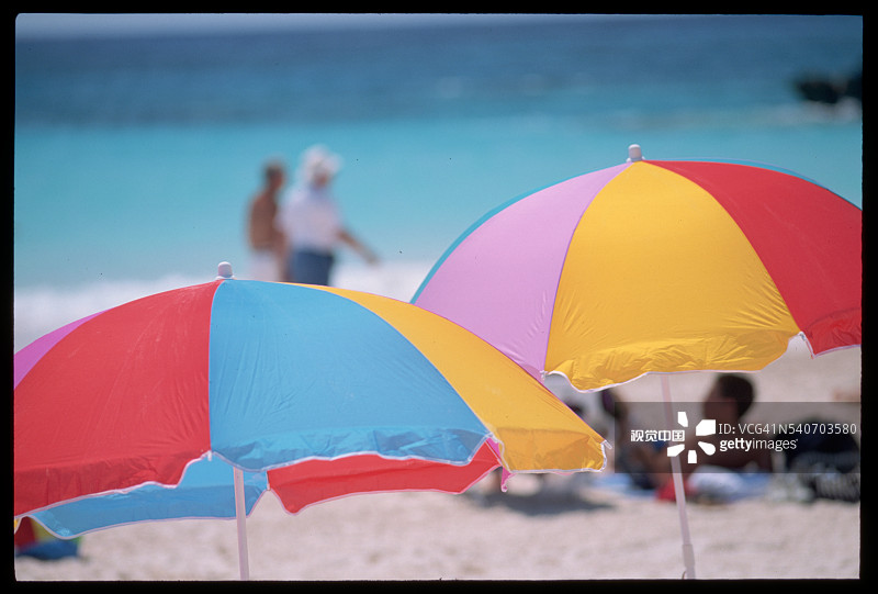 海滩遮阳伞图片素材