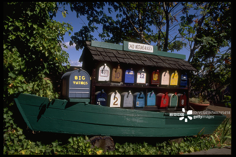 彩色邮箱图片素材