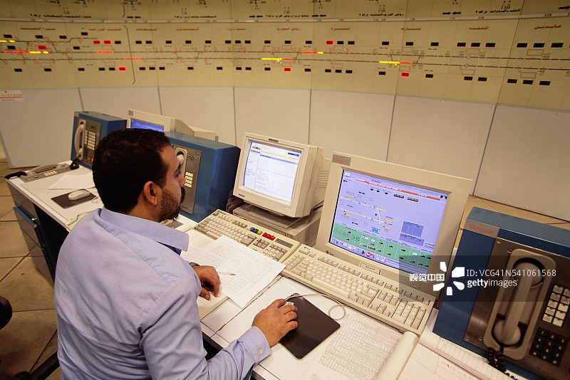 开罗地铁线路中央控制室图片素材