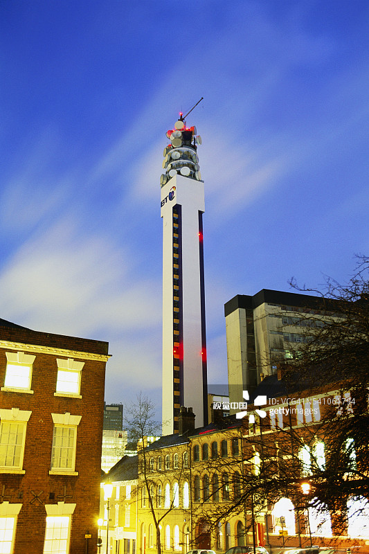 伯明翰英国电信塔图片素材
