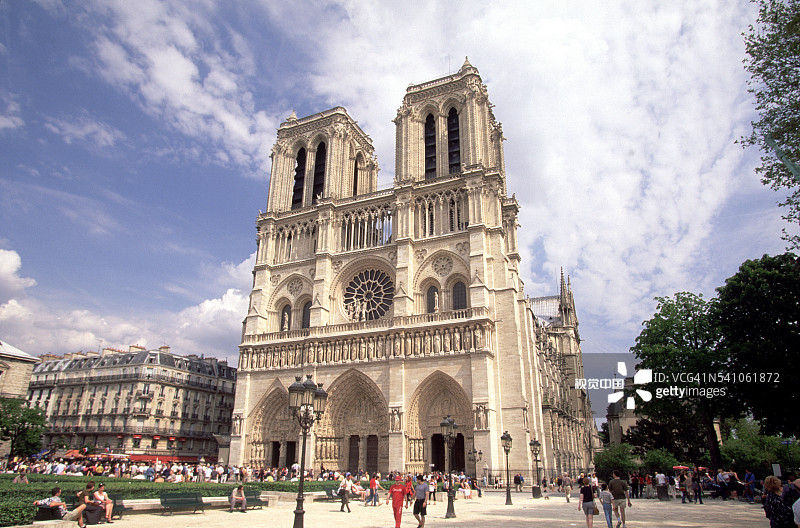 法国巴黎圣母院图片素材