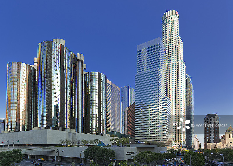 洛杉矶市中心天际线图片素材