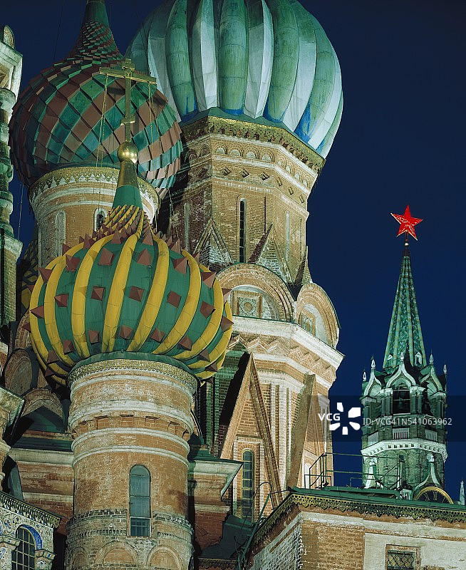 莫斯科圣瓦西里大教堂图片素材