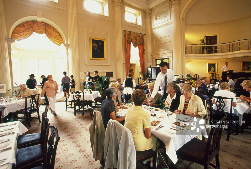 在The Pump Room用餐图片素材
