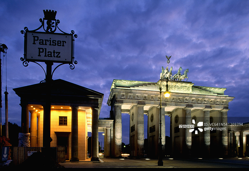 勃兰登堡门和巴黎广场图片素材