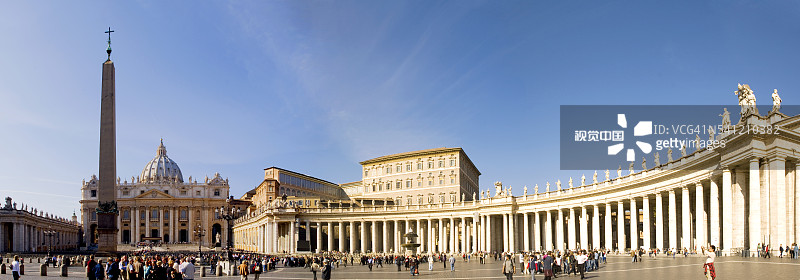 圣彼得广场和圣彼得大教堂图片素材