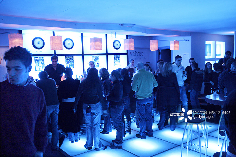 天鹅绒时尚咖啡馆内部图片素材