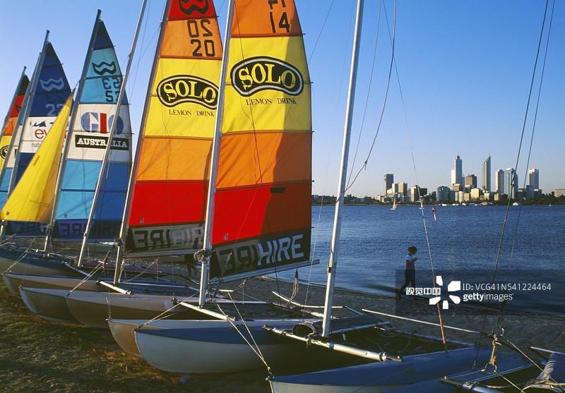 珀斯南部的帆船图片素材