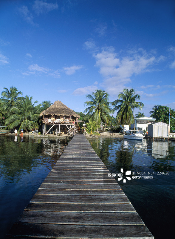 普拉森西亚的码头图片素材