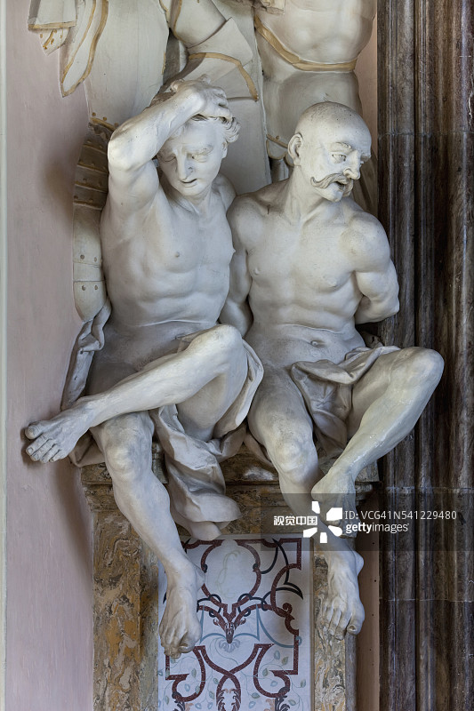 路德维希堡宫，路德维希堡宫殿，东部画廊又称战争画廊图片素材