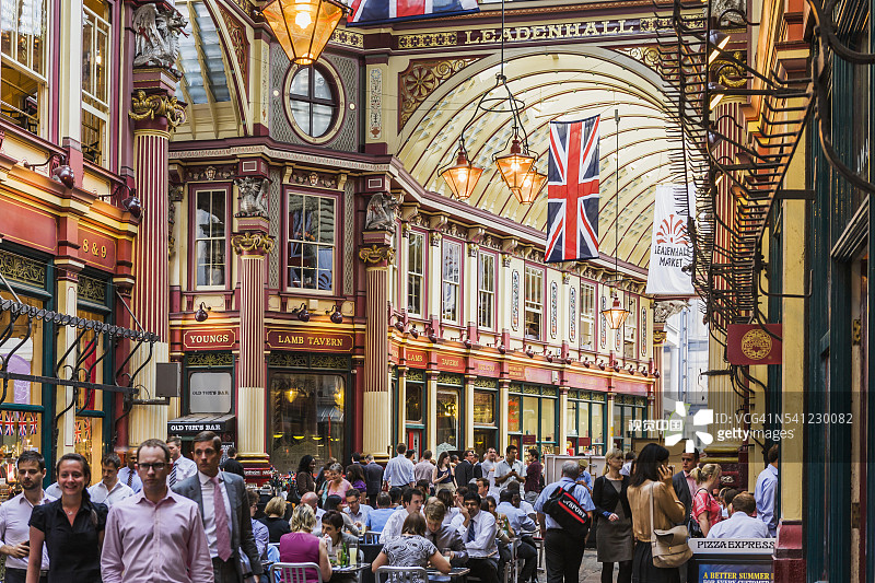 伦敦利德贺市场图片素材