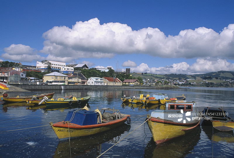 安库德附近的港口图片素材