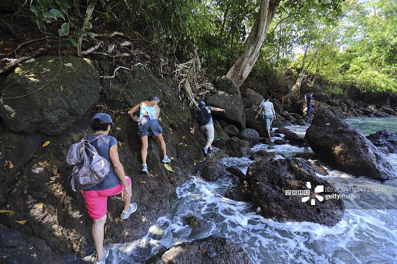 曼努埃尔·安东尼奥国家公园海岸小径图片素材