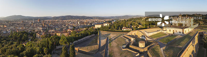 无人机拍摄的贝尔维德雷堡空中景观图片素材