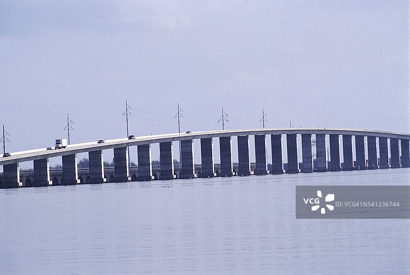 七英里桥跨度和印第安岛礁图片素材