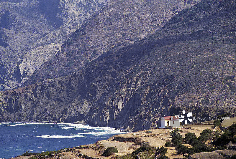 梅索霍里附近海岸的教堂图片素材