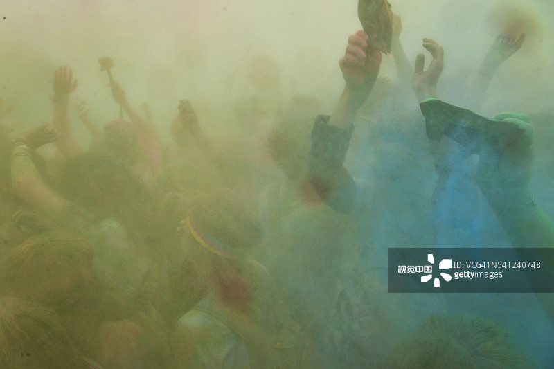 佛罗伦萨彩色跑2015图片素材