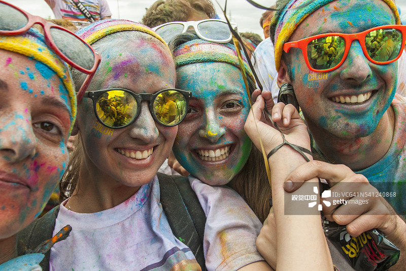 佛罗伦萨彩色跑2015图片素材