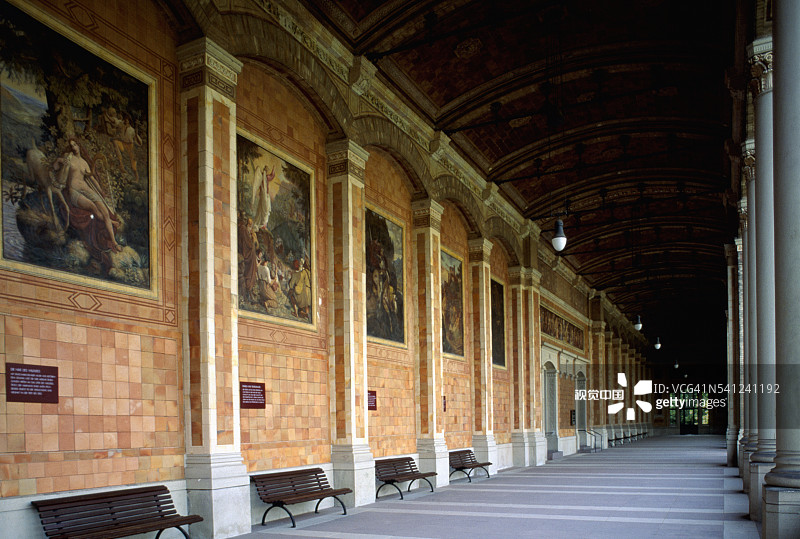 巴登-巴登饮泉厅图片素材