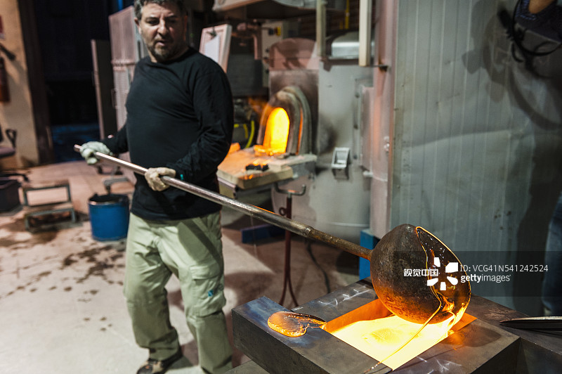 威尼斯泻湖，穆拉诺，Abate Zanetti玻璃艺术学校图片素材