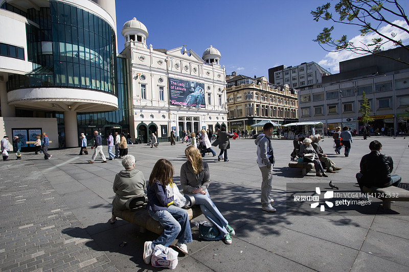 威廉森广场与利物浦剧院图片素材