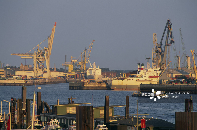 圣保利区的汉堡港图片素材