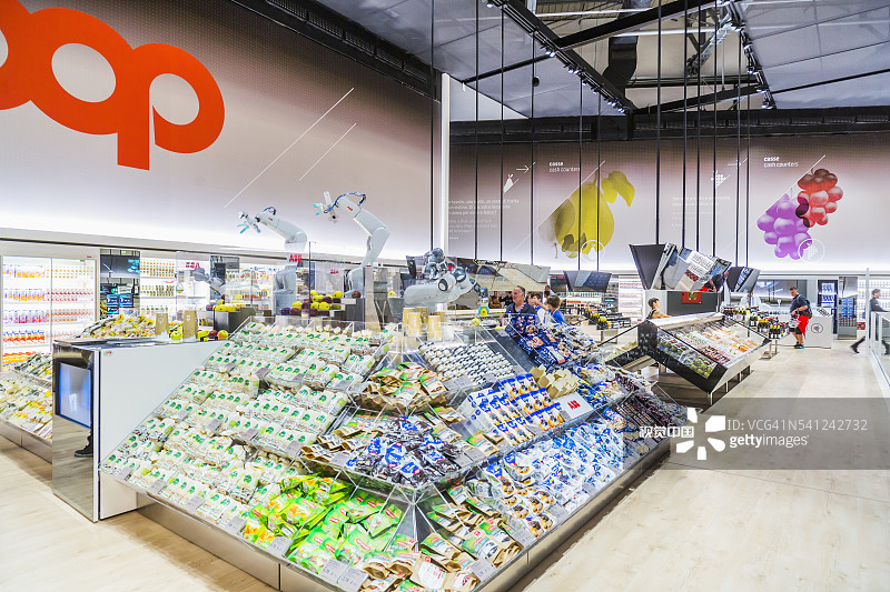 2015年米兰世博会，未来食品区展馆内部图片素材