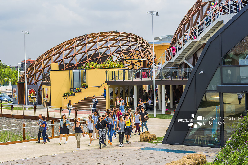 2015年米兰世博会马来西亚馆附近景色图片素材