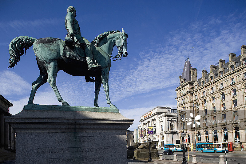利物浦的艾尔伯特亲王雕像图片素材