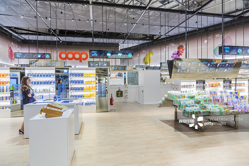 2015年米兰世博会，未来食品区展馆内部图片素材