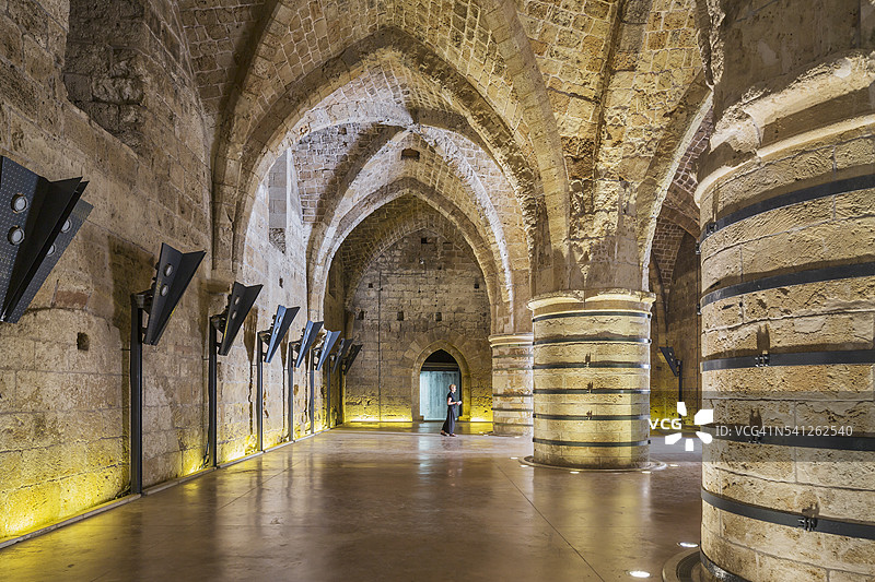 堡垒，十字军城市，骑士大厅图片素材