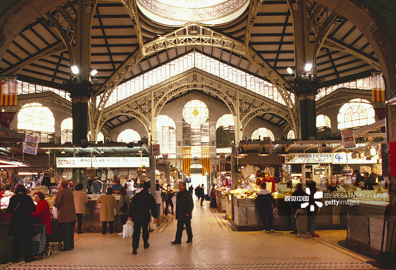瓦伦西亚的科隆市场图片素材
