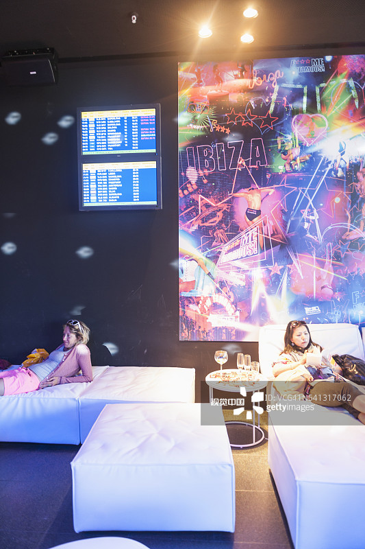 伊维萨机场的大卫·库塔休息区图片素材