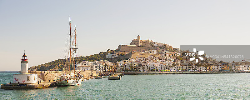 巴利阿里群岛港口老城景观图片素材