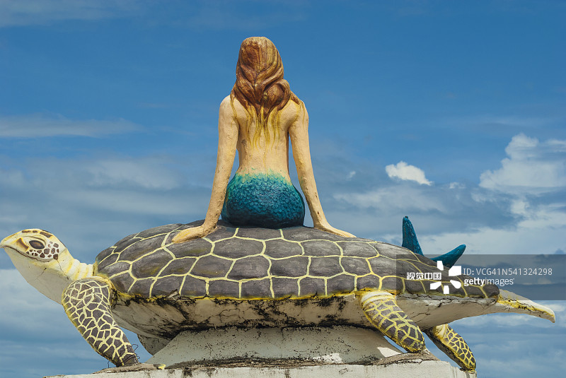 美人鱼雕像图片素材