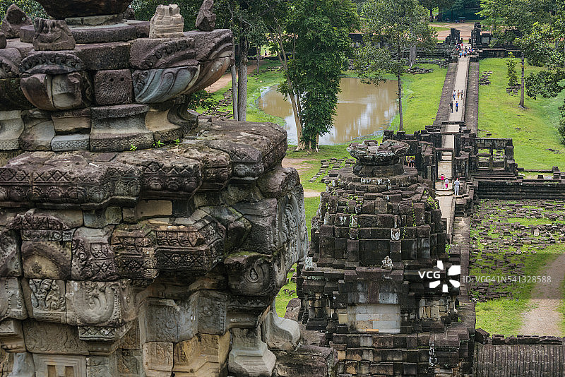 俯视：吴哥巴方寺图片素材