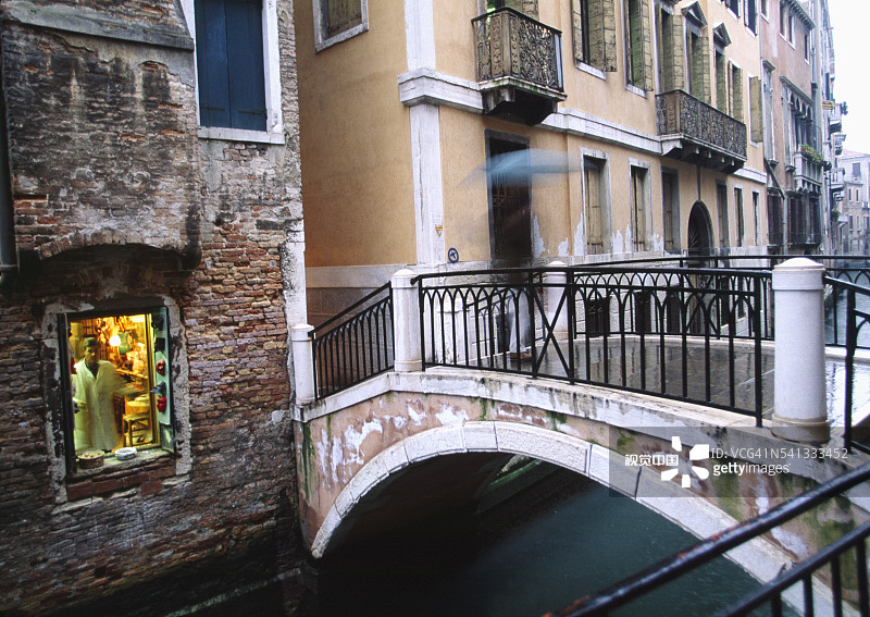 威尼斯多尔索杜罗区的行人桥图片素材