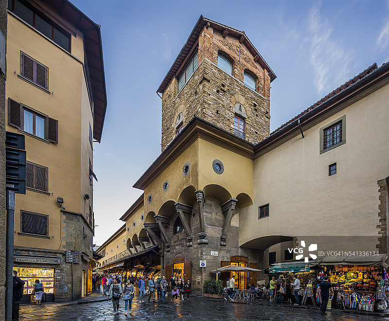 维琪奥桥和曼内利塔图片素材