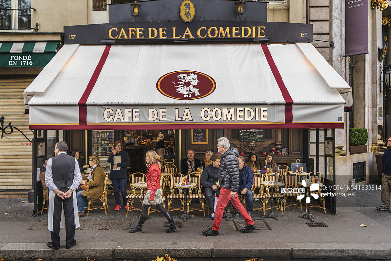喜剧咖啡馆，圣奥诺雷路图片素材