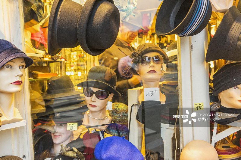孚日广场帽子店图片素材